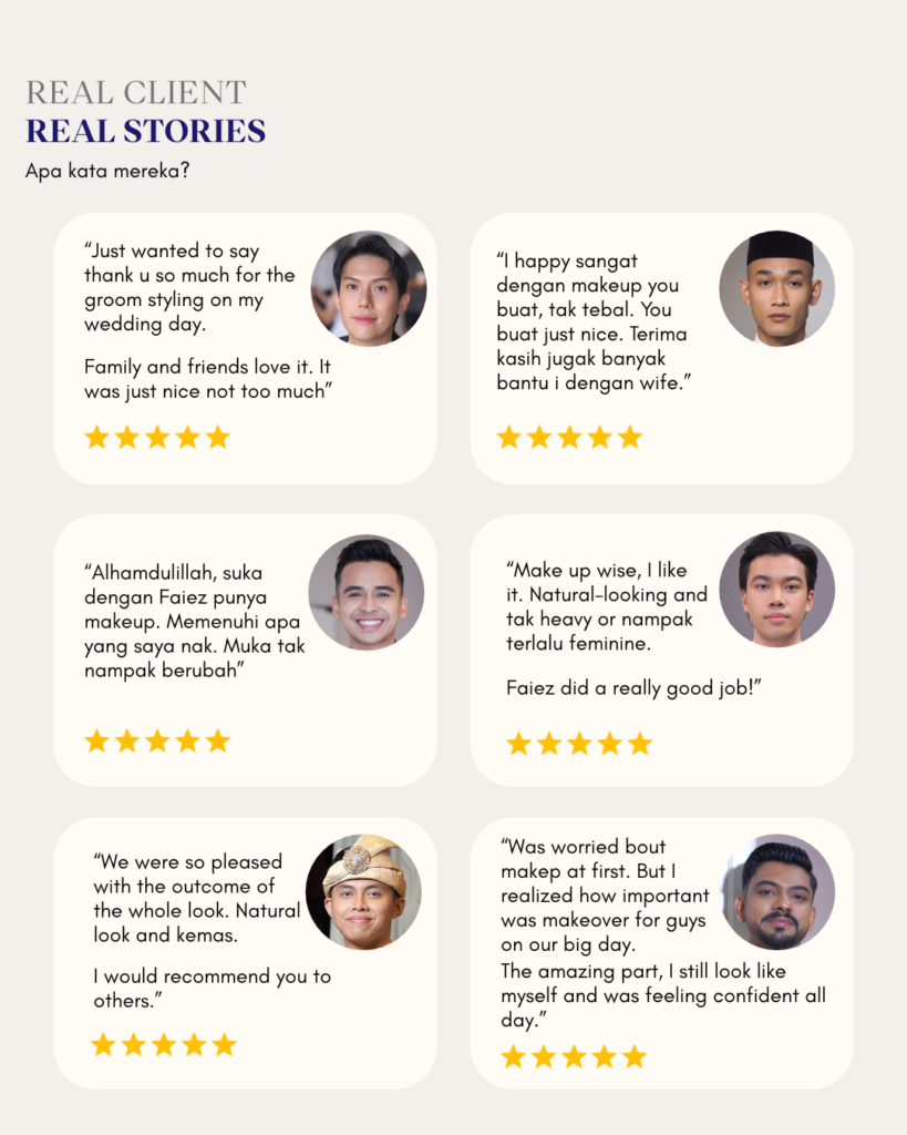 Groom Stylist Kuala Lumpur - testimony